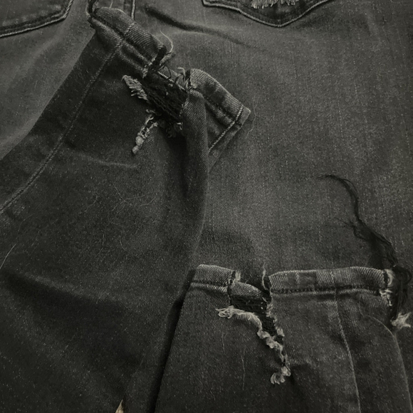 American Eagle High Distress Mom Jean & Next Level HR Jegging Black Size 14 2lot - Picture 8 of 11